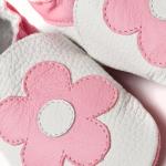 Kožené topánočky Liliputi Soft Soled Pink Flowers