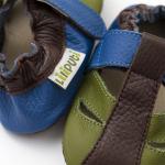 Kožené sandálky Liliputi Soft Sandals Earth - barevné
