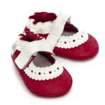 Kožené sandálky Liliputi Soft Sandals Red Rose
