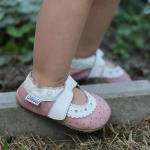 Kožené sandálky Liliputi Soft Sandals Baby Rose
