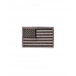 Textilná nášivka Mil-Tec vlajka USA 4x6 cm 2 ks - sivá