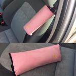 Cestovný vankúš do auta na pás - ružový