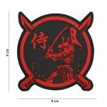 Gumová nášivka 101 Inc Samurai Warrior - černá