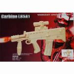 3D dřevěné puzzle Woodcraft Puška SA80 Carbine L85A