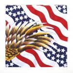 Šatka bandana Fosco USA Flag Eagle - farebná
