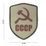 Gumová nášivka 101 Inc vlajka štít Sovětský svaz CCCP - desert