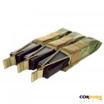 Pouzdro na 3 zásobníky 101 Inc Cordura Kriss HK MP7 - A-Tacs FG