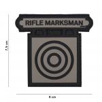 Gumová nášivka 101 Inc Rifle Marksman - šedá
