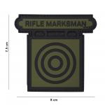 Gumová nášivka 101 Inc Rifle Marksman - olivová