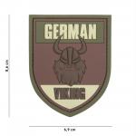 Gumová nášivka 101 Inc Viking vlajka Německo - multicam