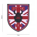 Gumová nášivka 101 Inc Viking vlajka Velká Británie - barevná
