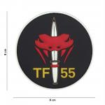 Gumová nášivka 101 Inc TF-55 - čierna