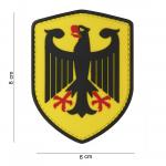 Gumová nášivka 101 Inc German Eagle - žlutá