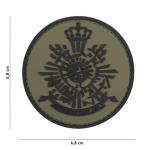Gumová nášivka 101 Inc znak NL Corps Marines - olivová