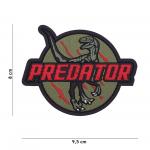 Gumová nášivka 101 Inc Predator - červená