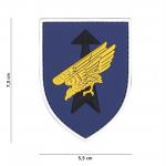 Gumová nášivka 101 Inc znak German Special Forces - modrá