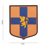Gumová nášivka 101 Inc znak Dutch Shield - oranžová