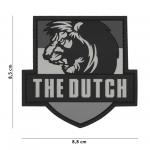 Gumová nášivka 101 Inc vlajka Nizozemsko The Dutch - šedá