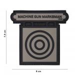 Gumová nášivka 101 Inc Machine Gun Marksman - šedá