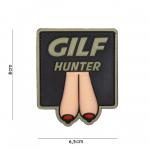 Gumová nášivka 101 Inc nápis Gilf Hunter Smaller - coyote