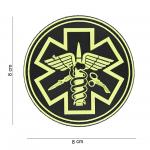 Gumová nášivka 101 Inc znak Para Medic - žltá