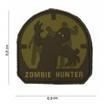 Gumová nášivka 101 Inc Zombie Hunter SWAT - olivová