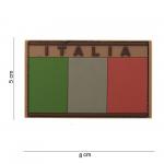 Gumová nášivka 101 Inc vlajka Taliansko s nápisom - desert