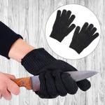 Ochranné rukavice proti pořezání - černé