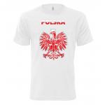 Tričko krátky rukáv Alex Fox Fan Poľsko - biele