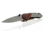 Nôž zatvárací Cattara Wood 21 cm - sivý-hnedý