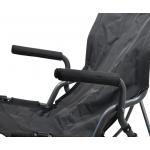 Židle kempingová skládací Cattara Meredit XXL 111 cm - šedá