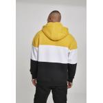 Mikina s kapucí Wu-Wear Block Hoody - černá-bílá-žlutá
