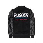 Bunda Pusher Athletics Varsity Jacket - čierna