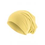 Čepice zimní MSTRDS Pastel Jersey Beanie - žlutá