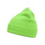 Čepice zimní MSTRDS Beanie Basic Flap - zelená svítící