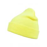 Čepice zimní MSTRDS Beanie Basic Flap - žlutá svítící