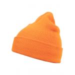 Čiapka zimná MSTRDS Beanie Basic Flap - oranžová svítící