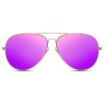 Slnečné okuliare Solo Aviator Simple - fialové