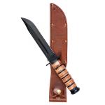 Bojový nůž 101 Inc USMC - černý-hnědý (18+)