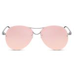 Slnečné okuliare Solo Aviator Flat - ružové