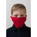 Detská bavlnená úpletová rúška na ústa a nos - červená