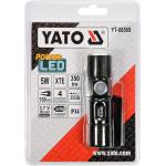 Svietidlo Yato LED XT-E CREE 5W USB, 350 lm Li-ion - čierna