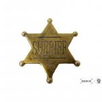 Šerifská hviezda 4,5 cm - zlatá