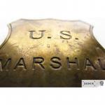Odznak US Marshal - zlatý