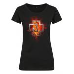 Tričko dámske Rammstein Lava Logo Tee - čierne