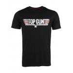 Triko Mil-Tec Top Gun Logo - černé