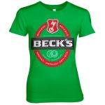 Tričko dámske Hybris Girly Tee Becks Beer - zelené