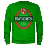 Mikina Hybris Sweatshirt Becks Beer - zelená