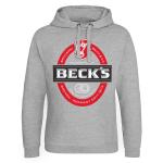 Mikina s kapucí Hybris Epic Becks Beer - šedá