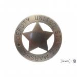 Hvězda kulatá Zástupce šerifa - stříbrná